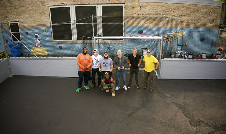 A Mini Sports Arena at German International School Chicago