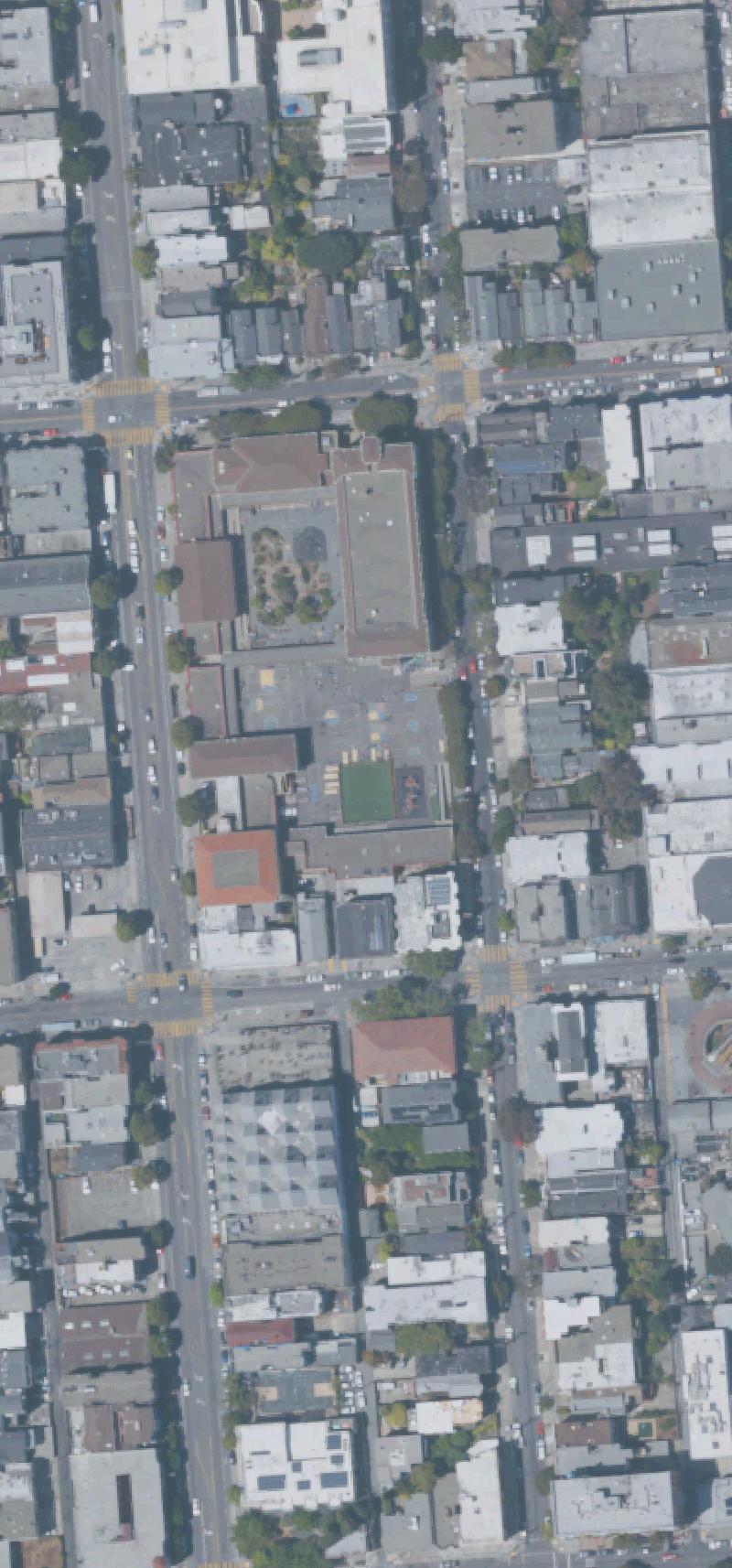 Aerial image: Small‑Scale Pitch, Big Impact at Buena Vista Horace Mann K-8