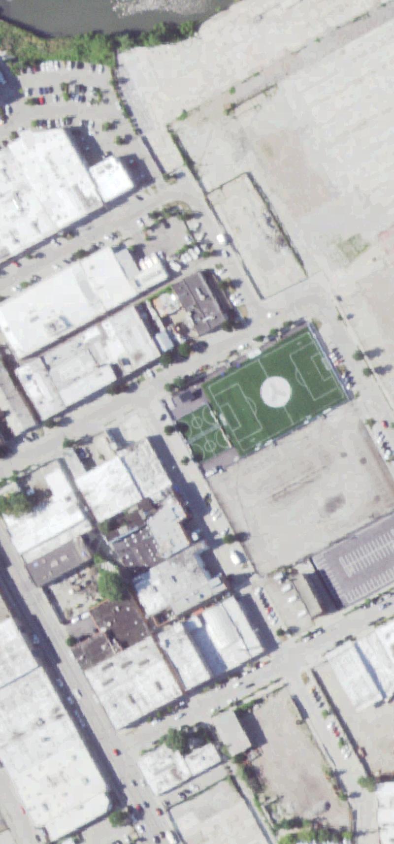 Aerial image: Fleet Fields: Chicago’s Urban Streetsoccer Oasis