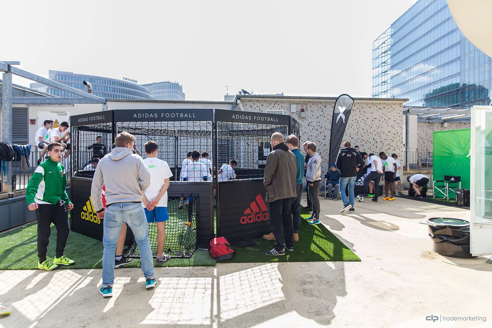 Soccer Cage on a rooftop in Berlin